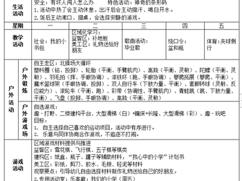大6班 第十九周周计划