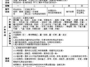 第20周周计划