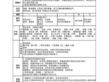 第二十周周计划