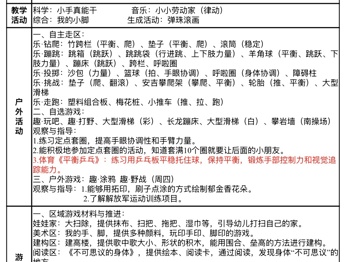 小二班第十二周工作计划
