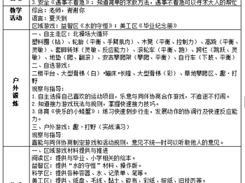 第十八周周计划