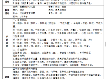 第四五周周计划